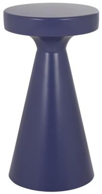 Product photograph of Kimble Purple Metal Tall Round Accent Table from Choice Furniture Superstore