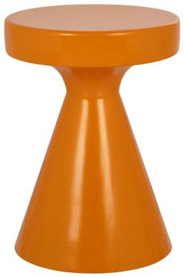 Product photograph of Kimble Orange Round Side Table from Choice Furniture Superstore