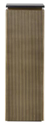 Product photograph of Ironville Brass Ribbed 1 Door Column Pedestal from Choice Furniture Superstore
