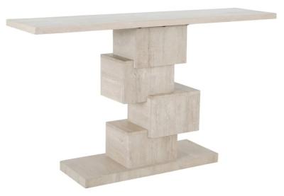 Product photograph of Avalon Travertine Console Table from Choice Furniture Superstore