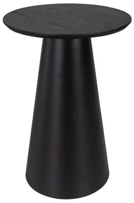 Product photograph of Jazz Black Round Side Table from Choice Furniture Superstore