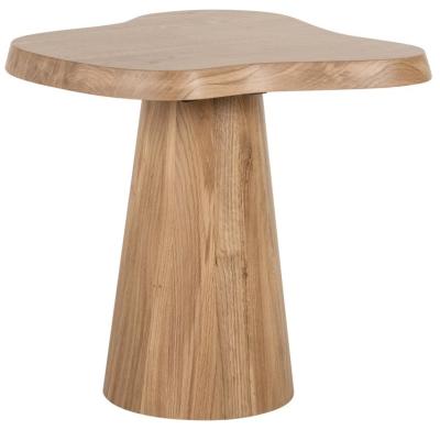 Product photograph of Riva Natural Oak Side Table from Choice Furniture Superstore