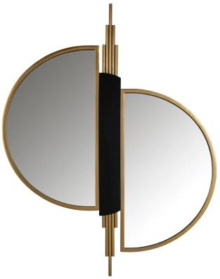 Product photograph of Adelyn Brushed Gold Mirror - 85cm X 107cm from Choice Furniture Superstore