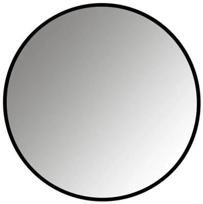 Product photograph of Maesa Black Round Mirror - 90cm X 90cm from Choice Furniture Superstore