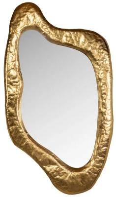 Product photograph of Blinne Gold Wall Mirror - 52cm X 89cm from Choice Furniture Superstore