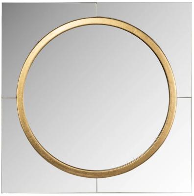 Product photograph of Briana Gold Square Mirror 51cm X 51cm from Choice Furniture Superstore