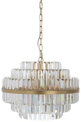 Product photograph of Desire Brushed Gold Hanging Lamp from Choice Furniture Superstore