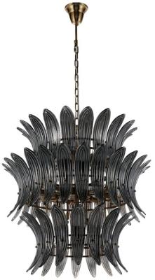 Salina Smoke Metal Chandelier