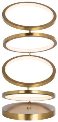 Product photograph of Jaimin Brushed Gold Table Lamp from Choice Furniture Superstore