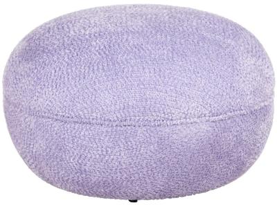 Product photograph of Jace Purple Fabric Pouffe from Choice Furniture Superstore