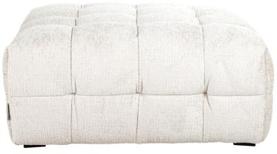 Product photograph of Merrol Cream Fabric Pouffe from Choice Furniture Superstore