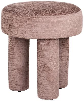 Product photograph of Pommery Pink Fabric Pouffe from Choice Furniture Superstore