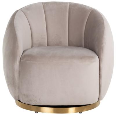 Product photograph of Jago Khaki Velvet And Brushed Gold Easy Chair from Choice Furniture Superstore