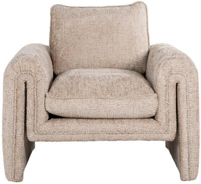 Product photograph of Sandro Beige Fabric Easy Chair from Choice Furniture Superstore