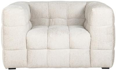 Product photograph of Merrol Cream Fabric Easy Chair from Choice Furniture Superstore