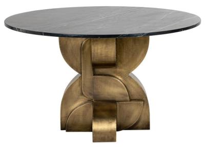 Maddox Marble Top 4 Seater Round Dining Table