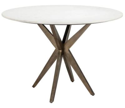 Maisy Marble Top 4 Seater Round Dining Table