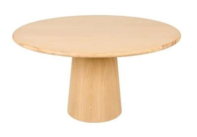 Product photograph of Oakley Natural Oak 4 Seater Round Dining Table from Choice Furniture Superstore