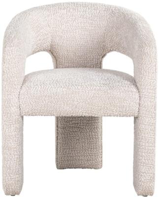 Product photograph of Belle Cream Fabric Easy Chair from Choice Furniture Superstore