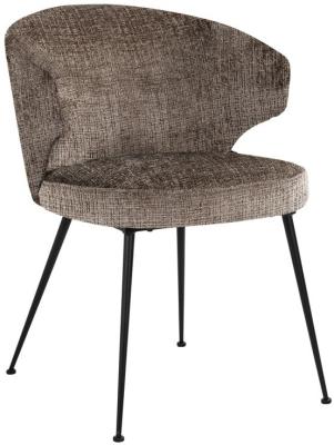 Product photograph of Xandra Stone Chenille Dining Chair from Choice Furniture Superstore