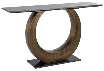 Product photograph of Luna Marble Top Console Table from Choice Furniture Superstore