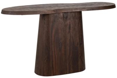 Product photograph of Odile Dark Brown Mango Wood Console Table from Choice Furniture Superstore