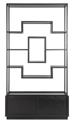 Bonvoy Black Open Display Cabinet