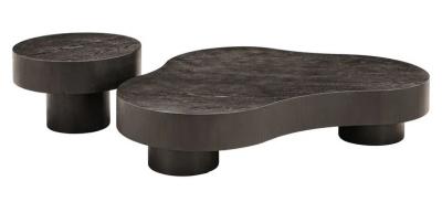 Set Of 2 Bogor Dark Brown Coffee Table