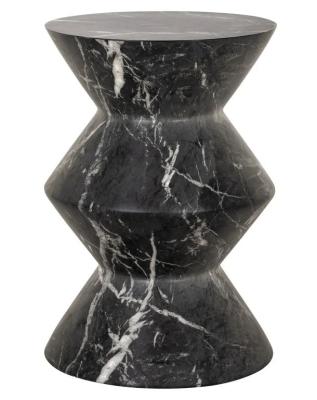 Product photograph of Bosco Black Marble Effect End Table from Choice Furniture Superstore