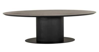 Product photograph of Gordon Dark Coffee 10 Seater Oval Dining Table from Choice Furniture Superstore