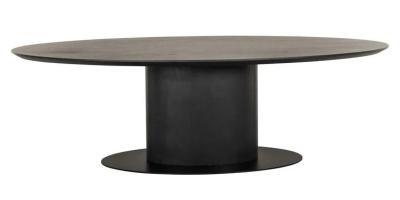 Gordon Dark Coffee 8 Seater Oval Dining Table