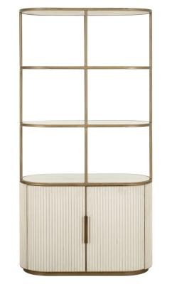 Tivoli White 2 Door Open Display Cabinet