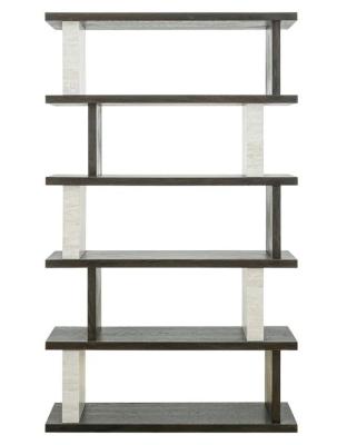 Waldorf White And Black Open Shelving Unit