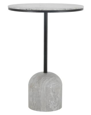 Duncan Grey Marble Round Bar Table