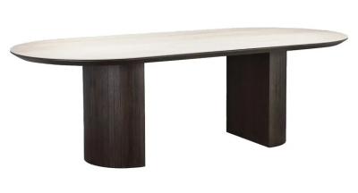 Ritz Beige Ceramic Top 10 Seater Dining Table