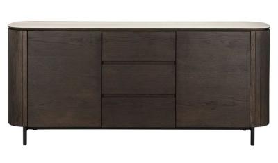 Ritz Beige Ceramic Top 2 Door Sideboard