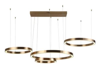 Lilou Brushed Gold Chandelier