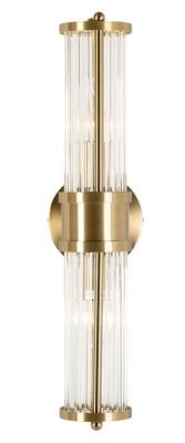 Product photograph of Lyan Brushed Gold Metal Wall Lamp from Choice Furniture Superstore