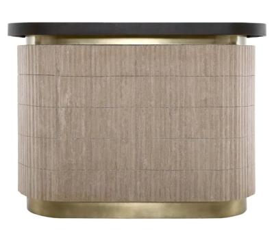 Product photograph of Martini Travertine Beige Bar Counter from Choice Furniture Superstore