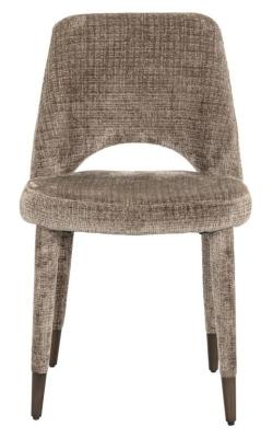 Product photograph of Cecilia Stone Chenille Fabric Dining Chair from Choice Furniture Superstore