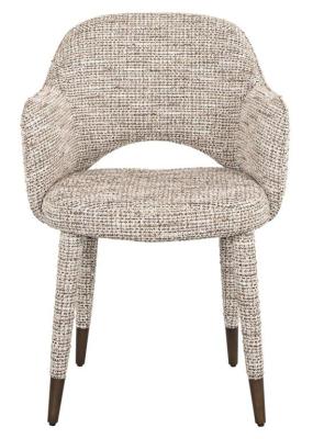 Donnatella Natural Fabric Dining Armchair