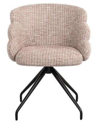 Kayla Rose Fabric Swivel Dining Armchair