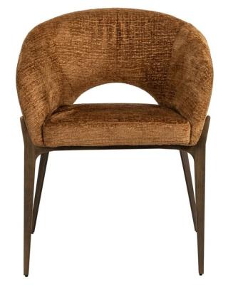 Kenzi Brown Fabric Dining Chair