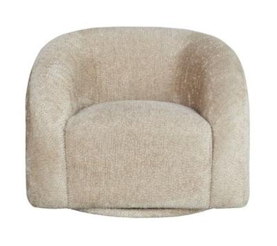 Product photograph of Arcus Beige Fabric Swivel Accent Chair from Choice Furniture Superstore