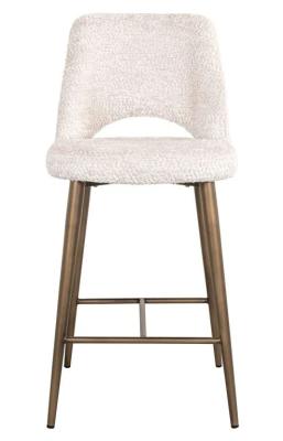 Product photograph of Delphine Cream Fabric Counter Stool With Back from Choice Furniture Superstore