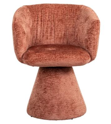 Madeline Pink Fabric Swivel Chair