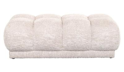 Product photograph of Noah Cream Fabric Bench from Choice Furniture Superstore