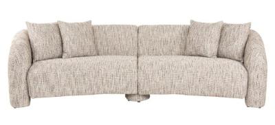 Product photograph of Milania Natural Fabric 4 Seater Sofa from Choice Furniture Superstore