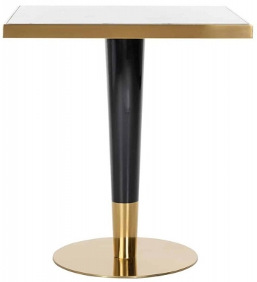 Product photograph of Osteria Faux Marble Square Bar Table from Choice Furniture Superstore