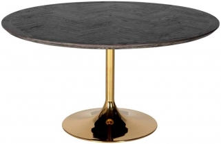 Product photograph of Blackbone Round Dining Table - 4 Seater from Choice Furniture Superstore